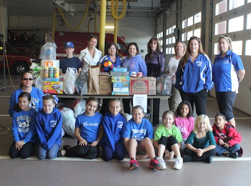 PAL cheerleaders help Riverhead firefighter’s Sandy relief effort 2012 1111 pal