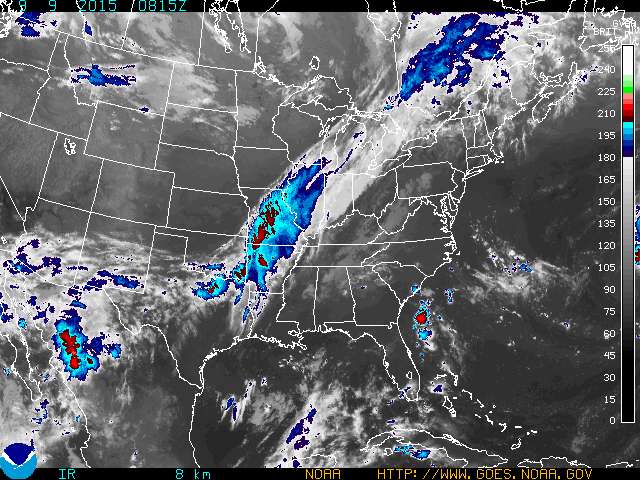 Three-day weather forecast: Wednesday, September 9, 2015