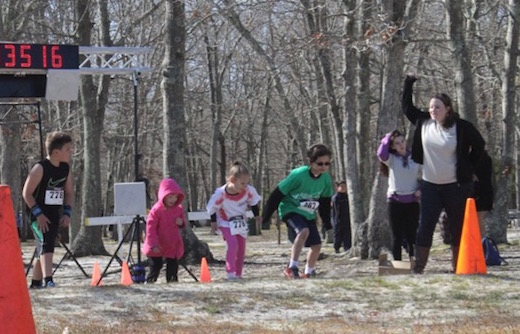 A Family Fun race was held prior to the 5K. Four children ran the one-tenth mile race.