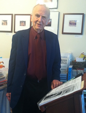Dr. William Walter at Canio's Books. Photo: Karl Grossman