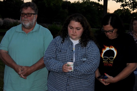 Nina Keller, center, with her parents Bob and Georgette.