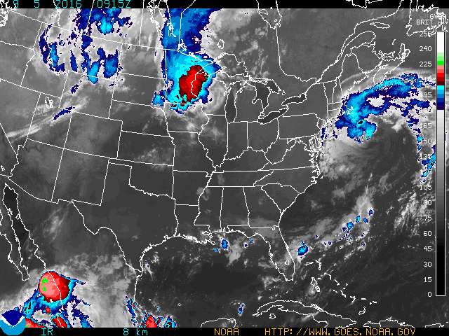 NOAA satellite Image: 5 a.m. EDT