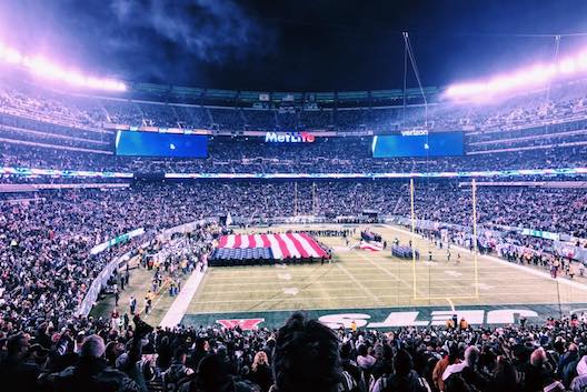 The pregame ceremony on the field at MetLife Stadium last. Photo: Facebook