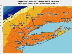 Major snow storm will bring up to a foot of snow to North Fork Wednesay