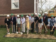 Historical society breaks ground on accessible new entrance wing