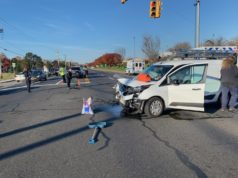 Route 58 crash sends three people to hospital