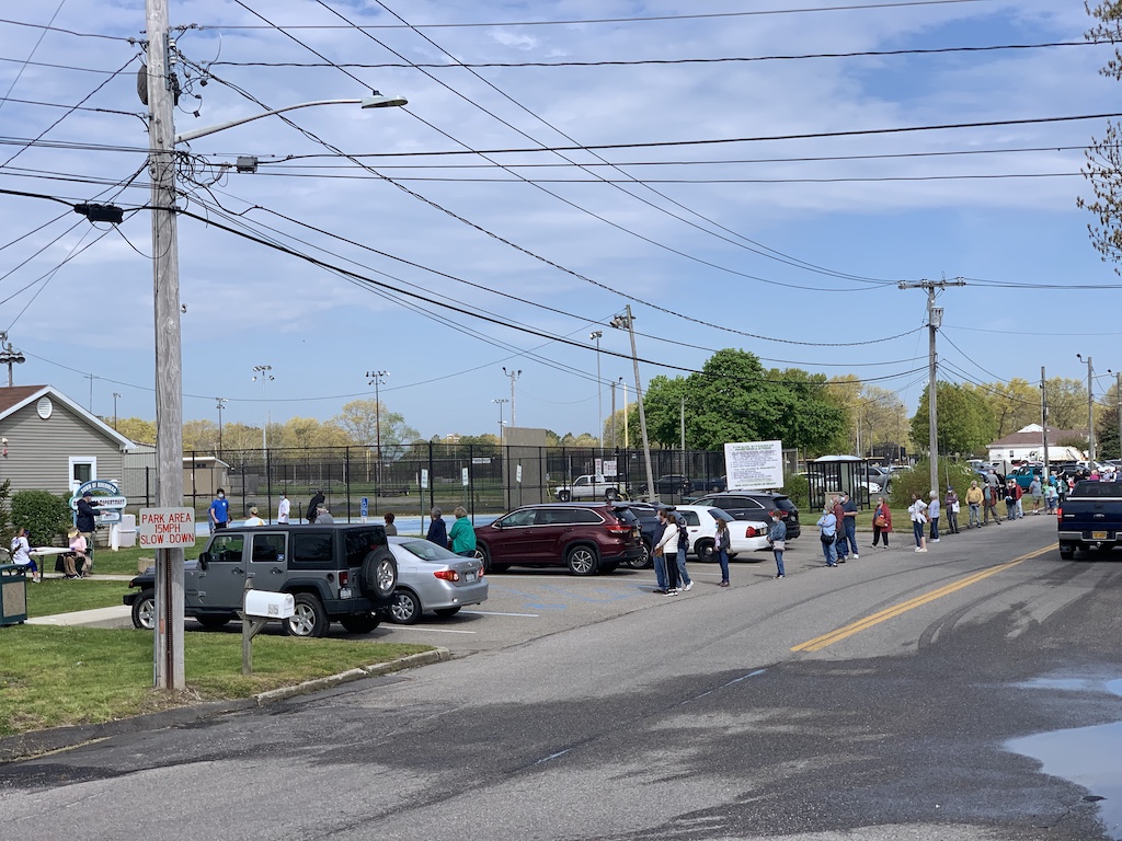 Beach permit line