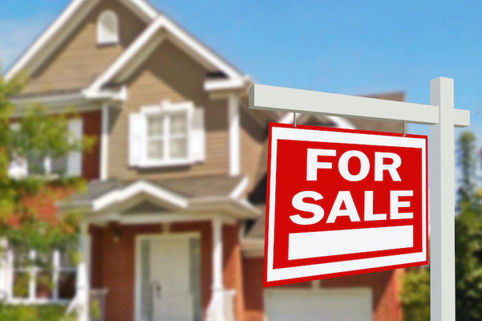 Home for sale. Sign