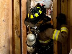 New Riverhead firefighters face training course simulating different obstacles — all blindfolded