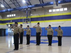 Riverhead NJROTC wins 9 trophies at Southold’s annual drill competition