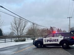 Snow and ice combine for slick roads, causing multiple crashes and spinouts around town