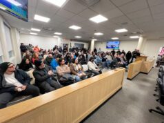 Crowd turns out to support legalizing racetrack, pickleball courts at Scott’s Pointe