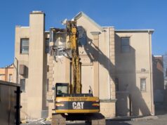 Demolition begins at 127 East Main Street as town square project moves forward