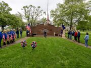 Scaled-back Memorial Day ceremony takes place after rain stops Monday afternoon