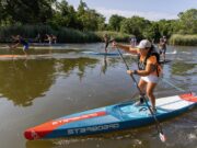 Paddlers battle on the Peconic