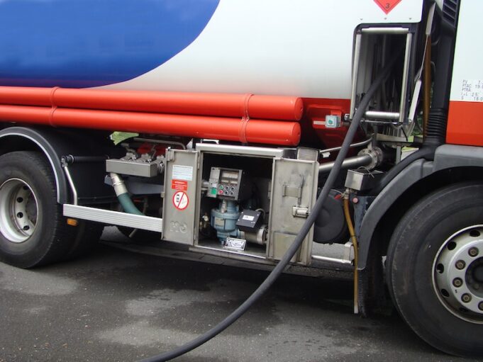 Heating oil truck