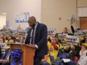 Crowd fills Riverhead school board hearing to oppose charter school renewal